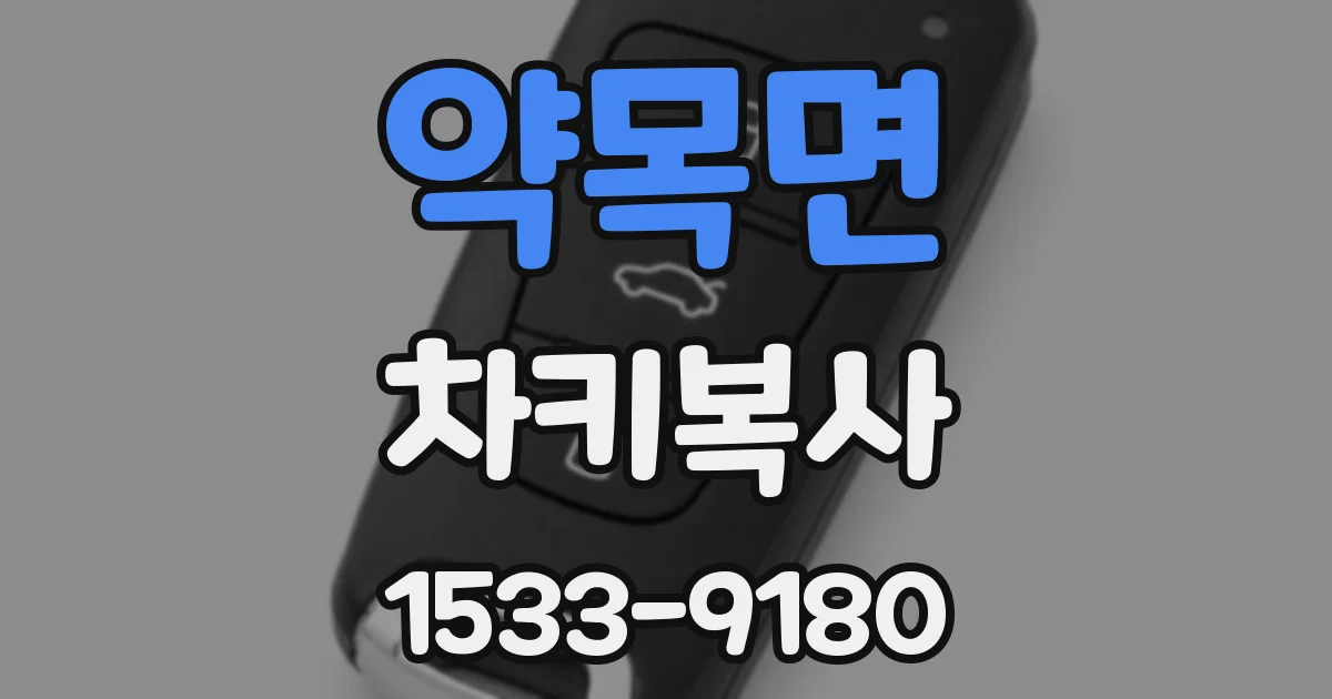 약목면 차키복사