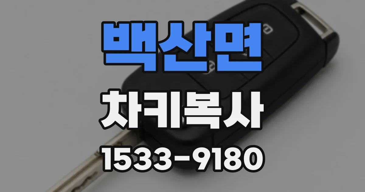 백산면 차키복사