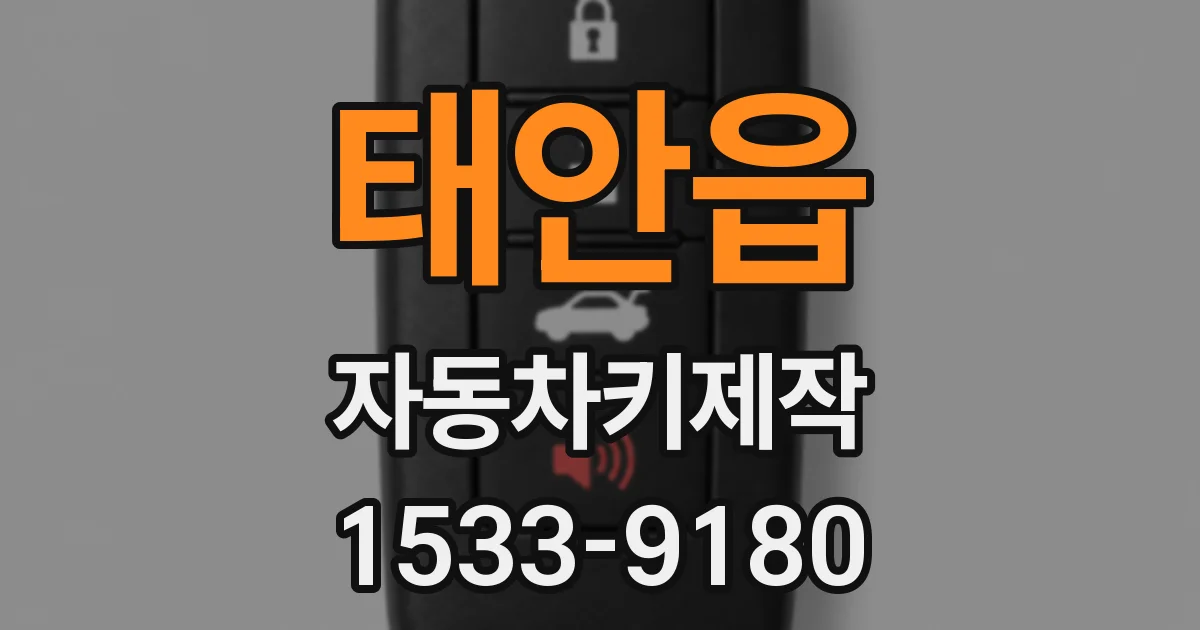 태안읍 자동차키제작