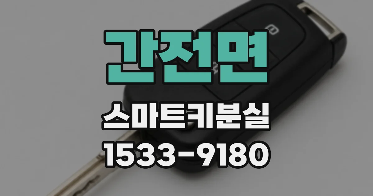 간전면 스마트키분실