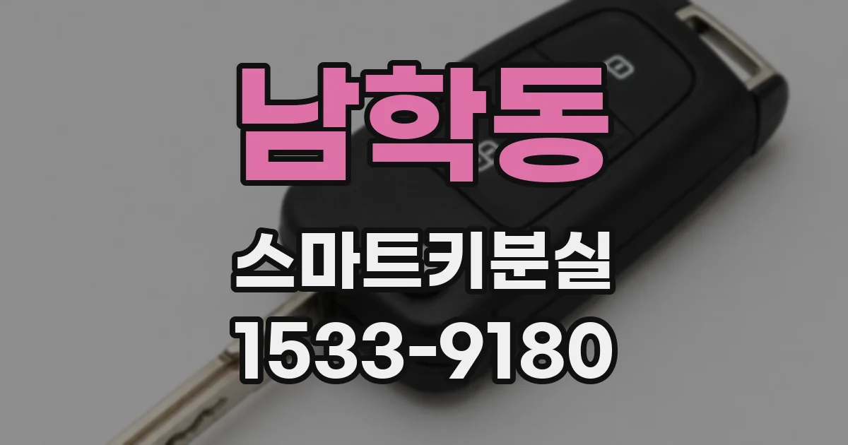 남학동 스마트키분실