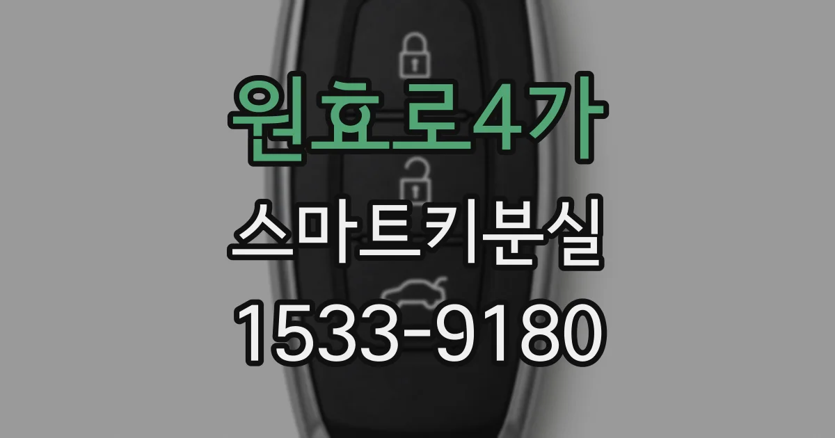 원효로4가 스마트키분실