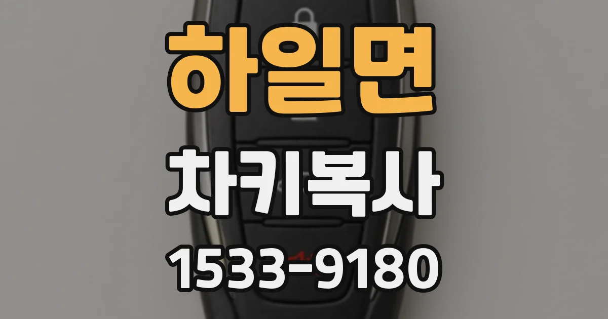 하일면 차키복사