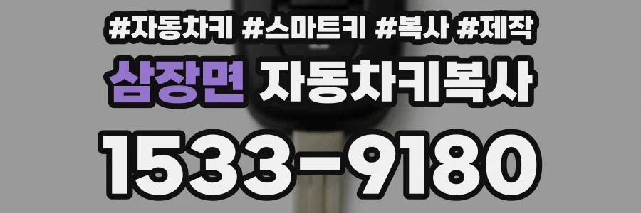 삼장면 자동차키복사
