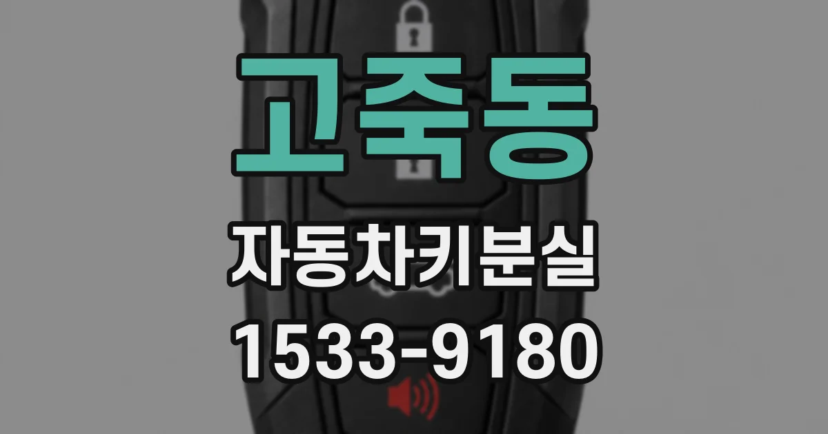 고죽동 자동차키분실