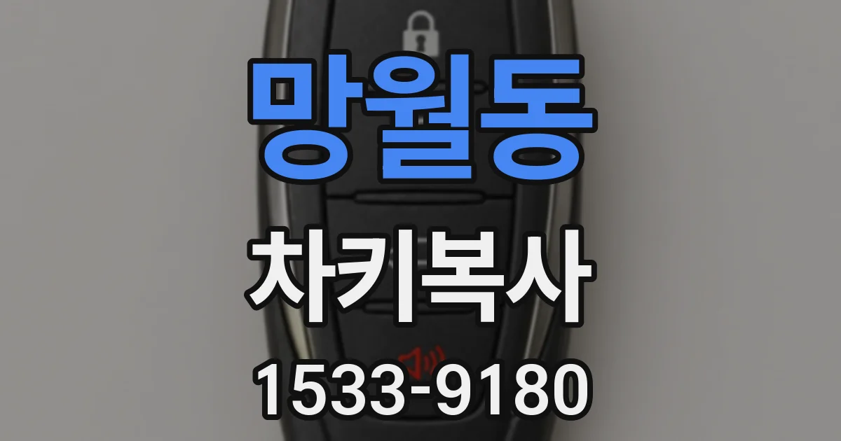 망월동 차키복사
