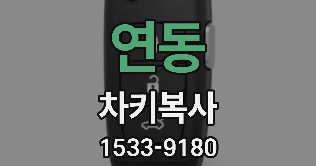 연동 차키복사