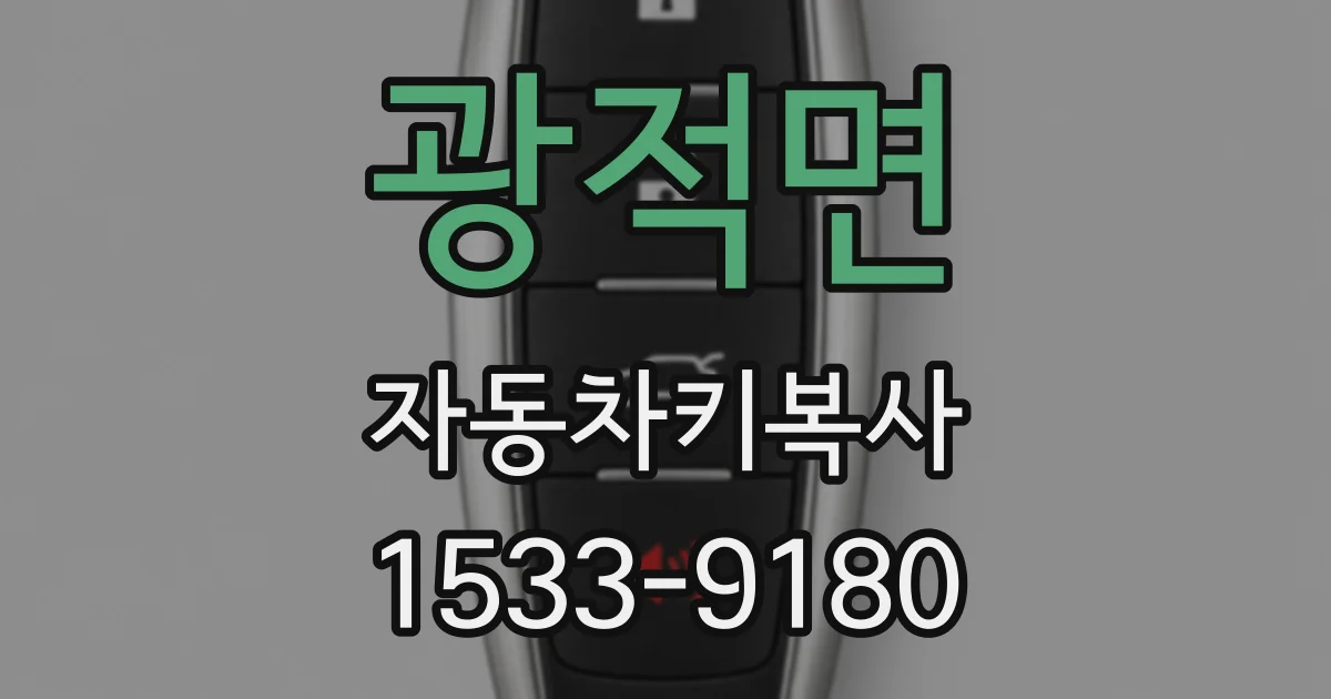 광적면 자동차키복사