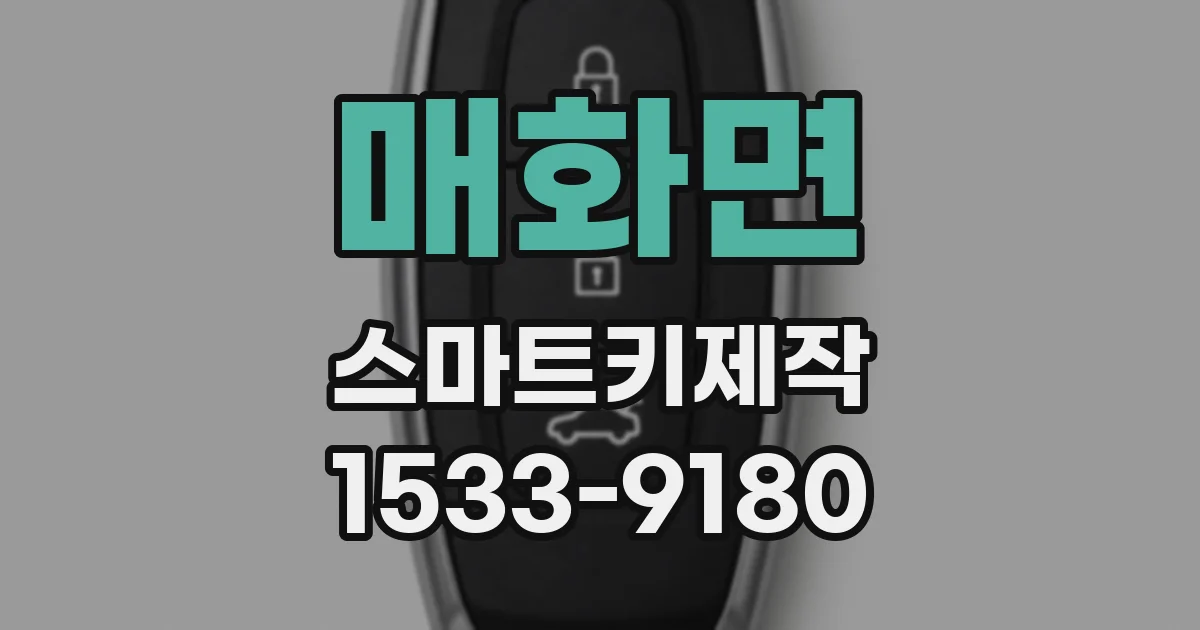 매화면 스마트키제작