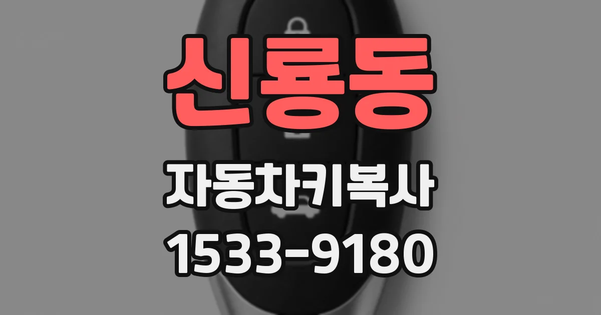 신룡동 자동차키복사