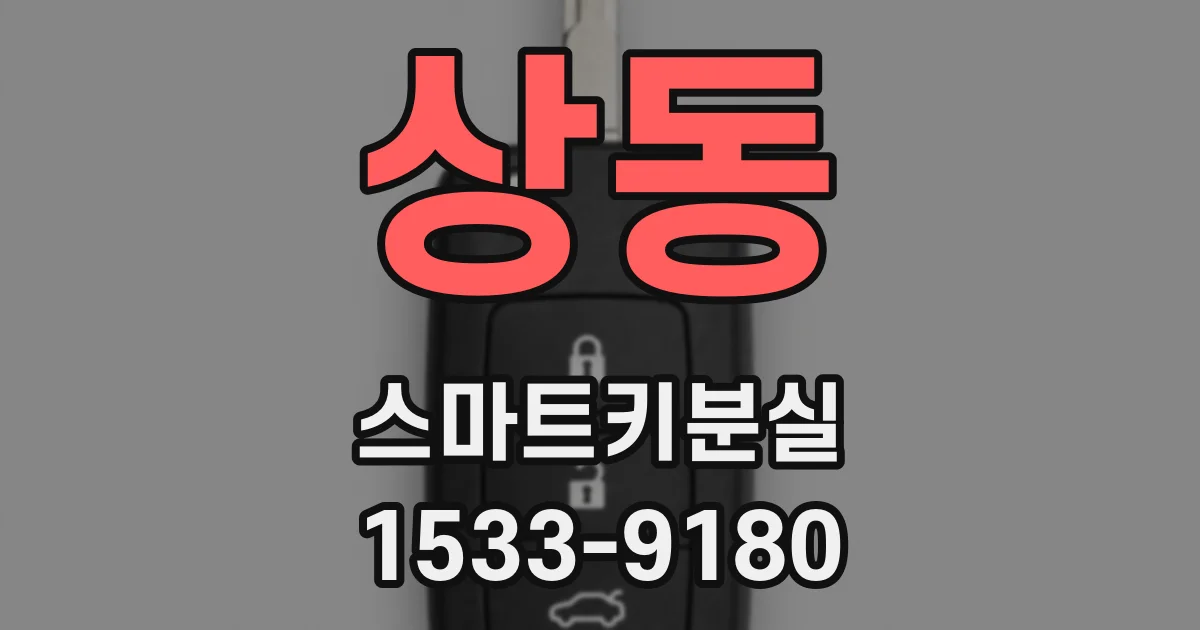 상동 스마트키분실