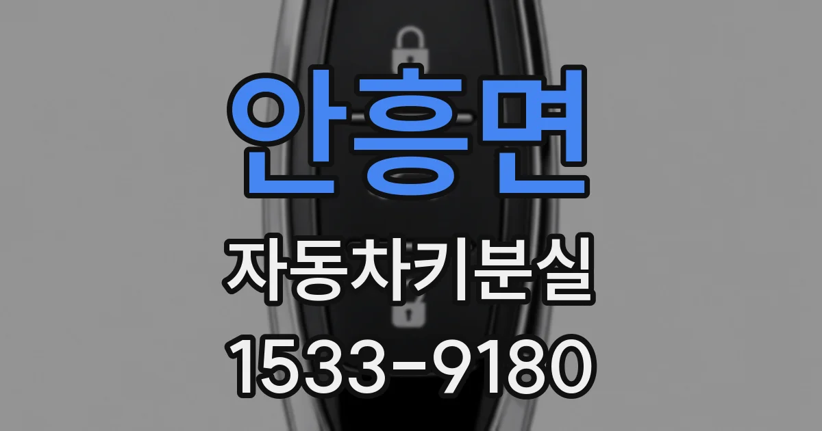 안흥면 자동차키분실