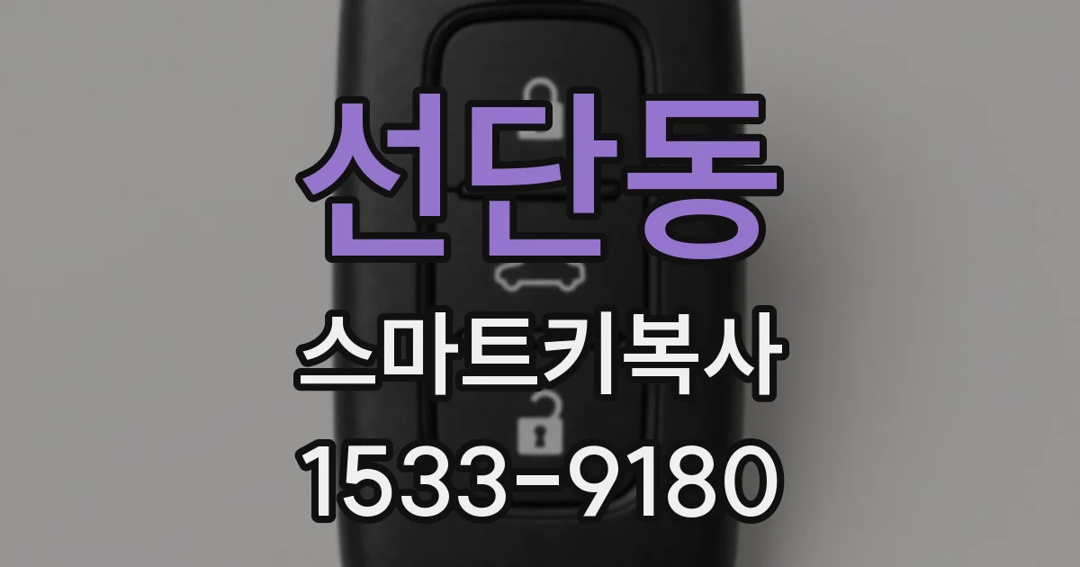선단동 스마트키복사