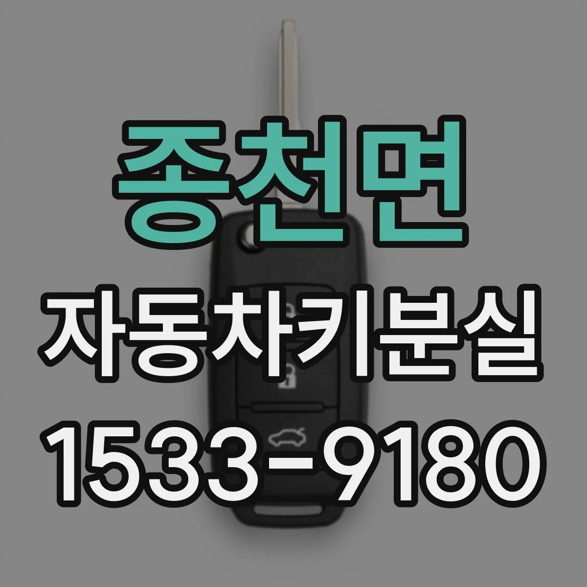 종천면 자동차키분실