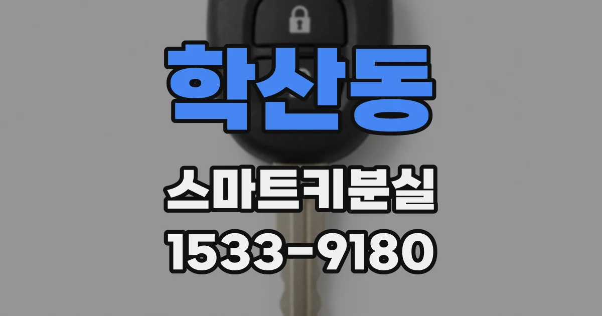 학산동 스마트키분실
