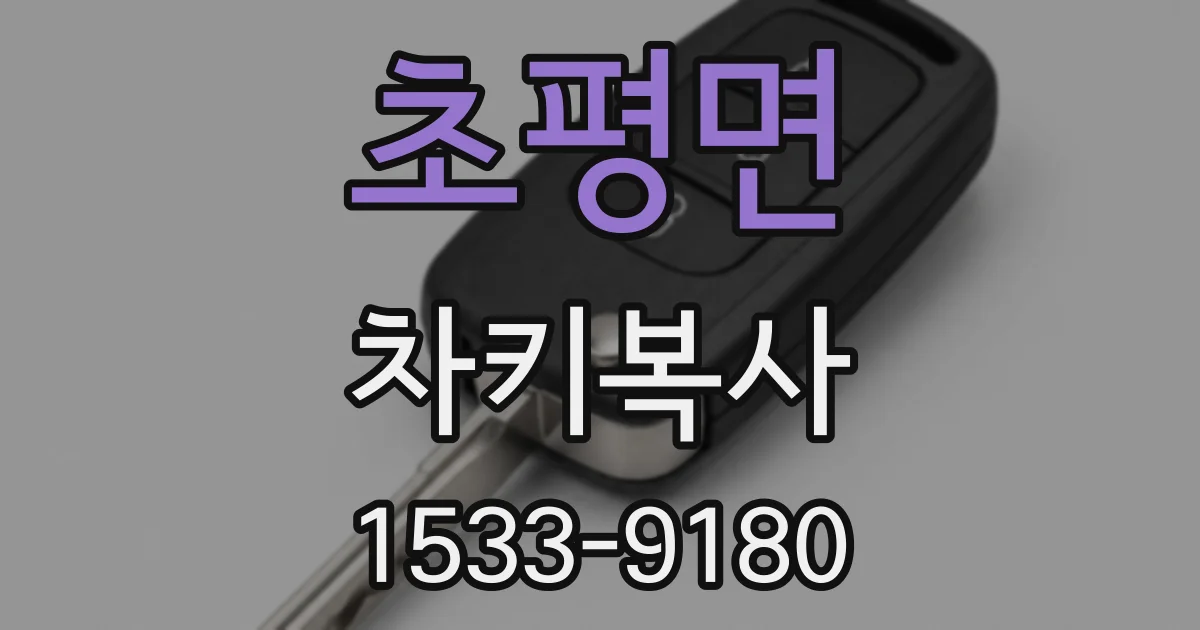 초평면 차키복사