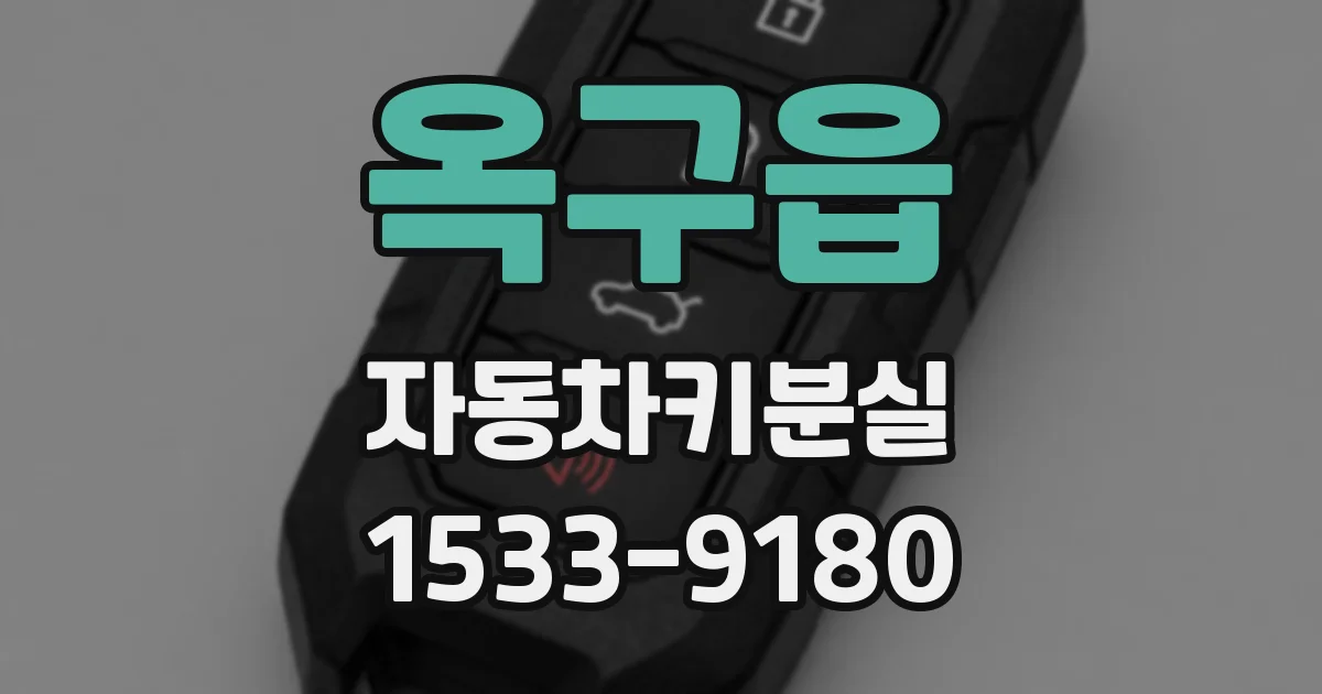 옥구읍 자동차키분실