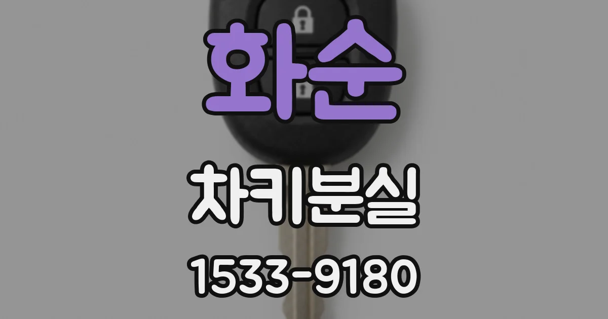 화순 차키분실