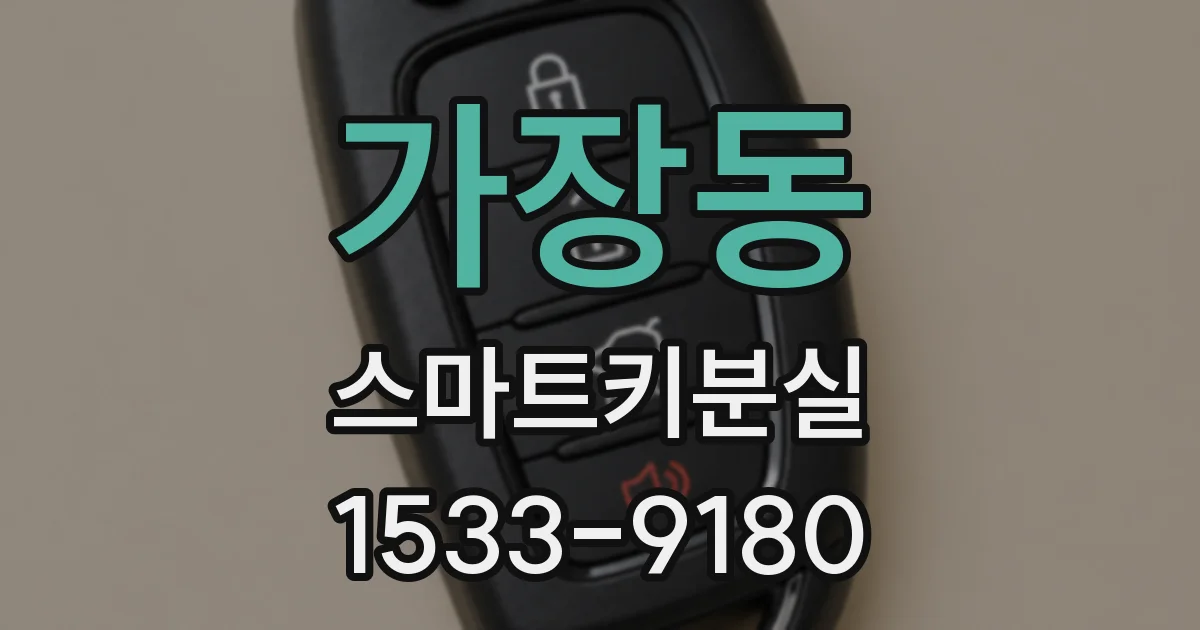 가장동 스마트키분실