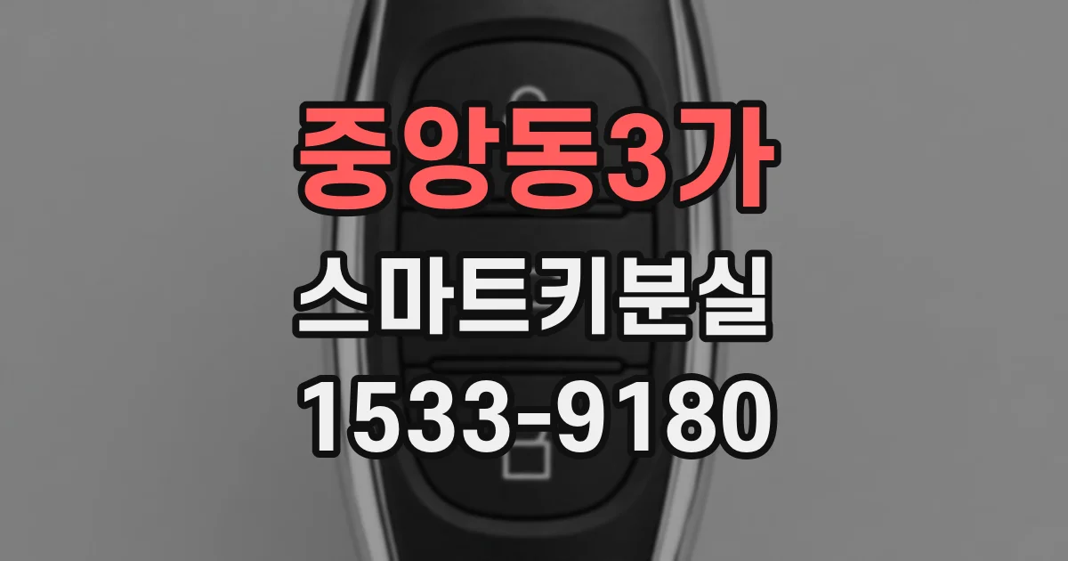 중앙동3가 스마트키분실