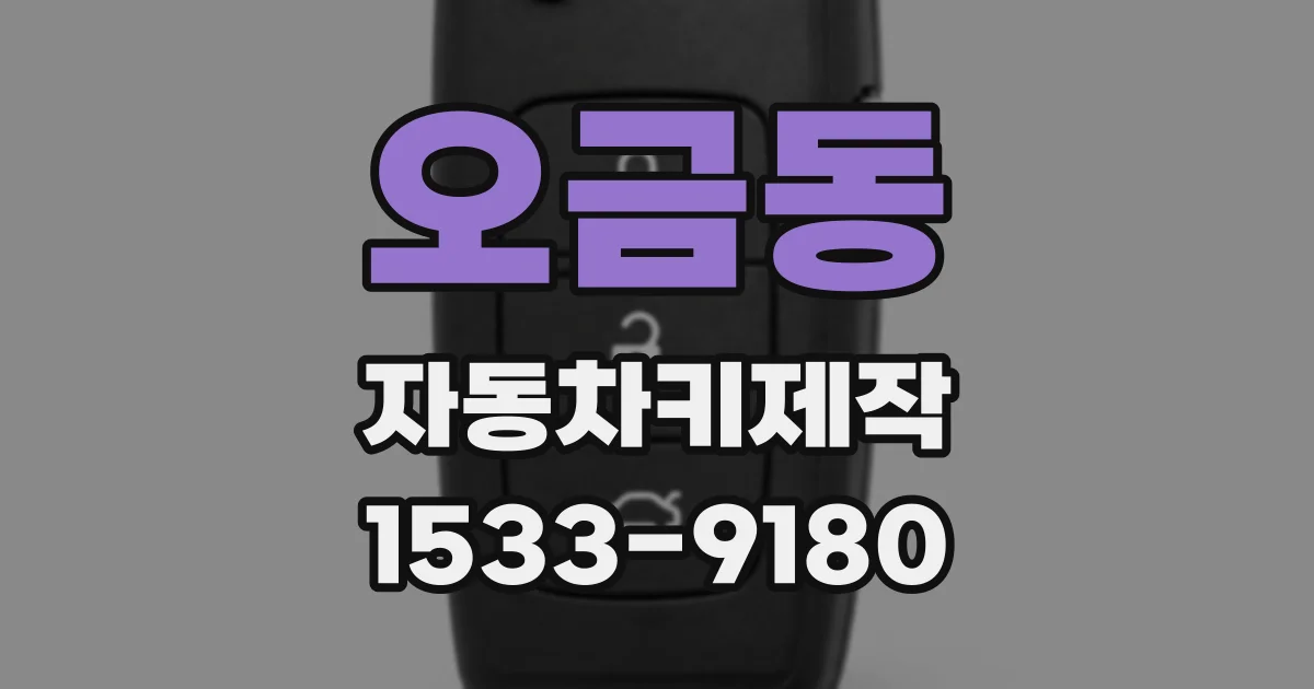 오금동 자동차키제작