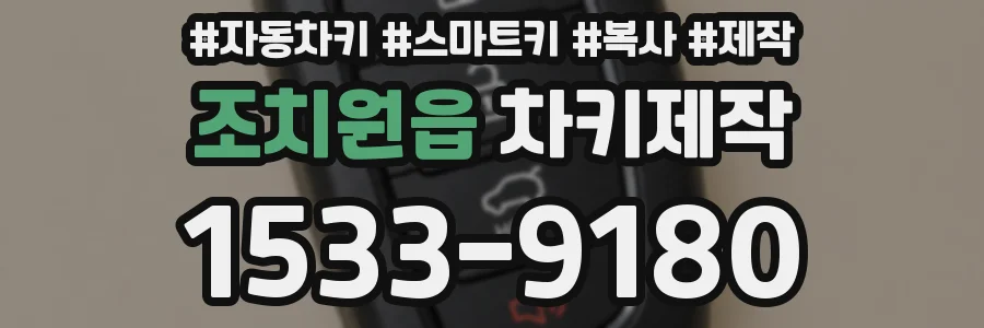조치원읍 차키제작