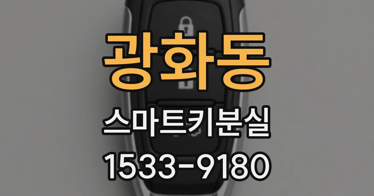 광화동 스마트키분실