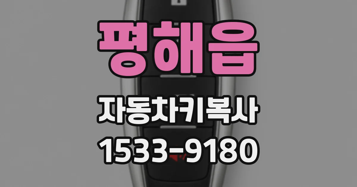 평해읍 자동차키복사