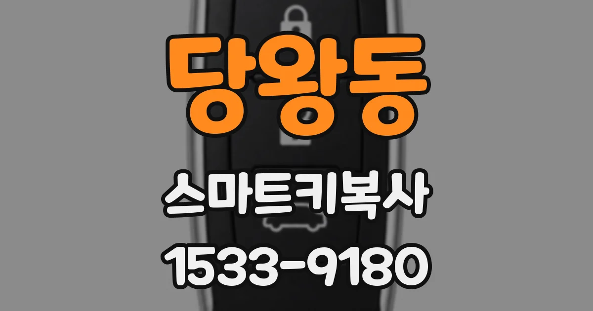 당왕동 스마트키복사
