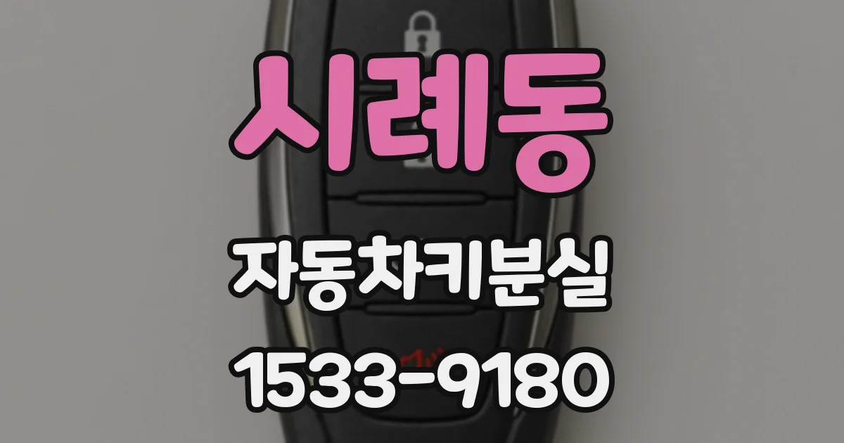 시례동 자동차키분실