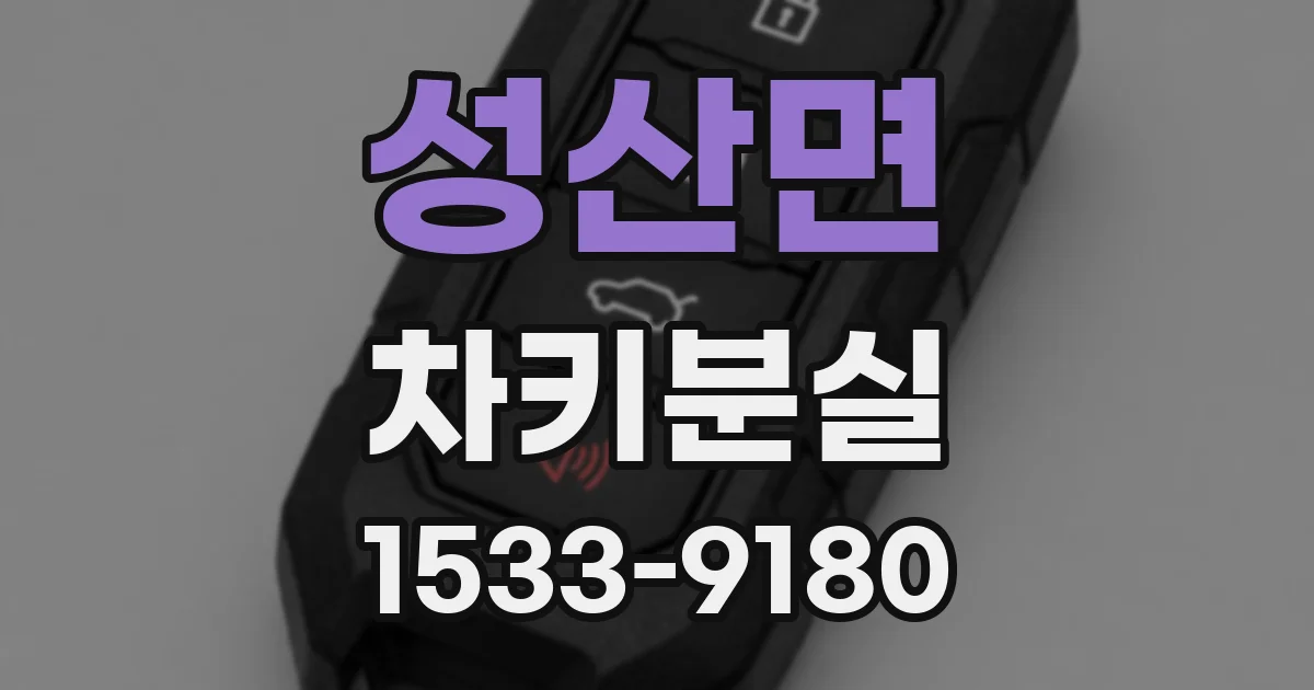 성산면 차키분실