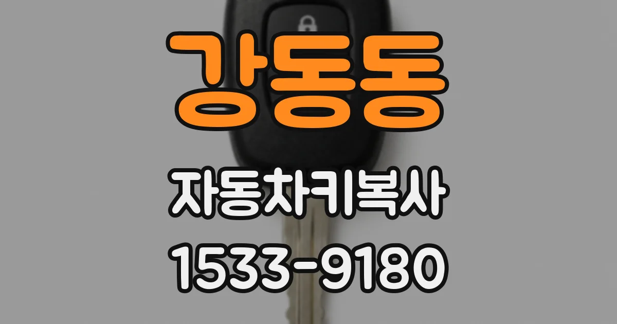 강동동 자동차키복사
