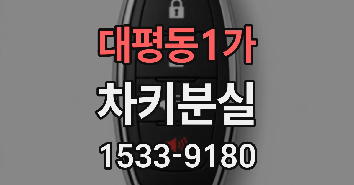 대평동1가 차키분실