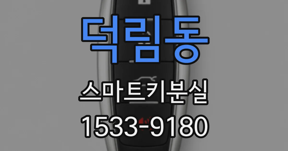덕림동 스마트키분실