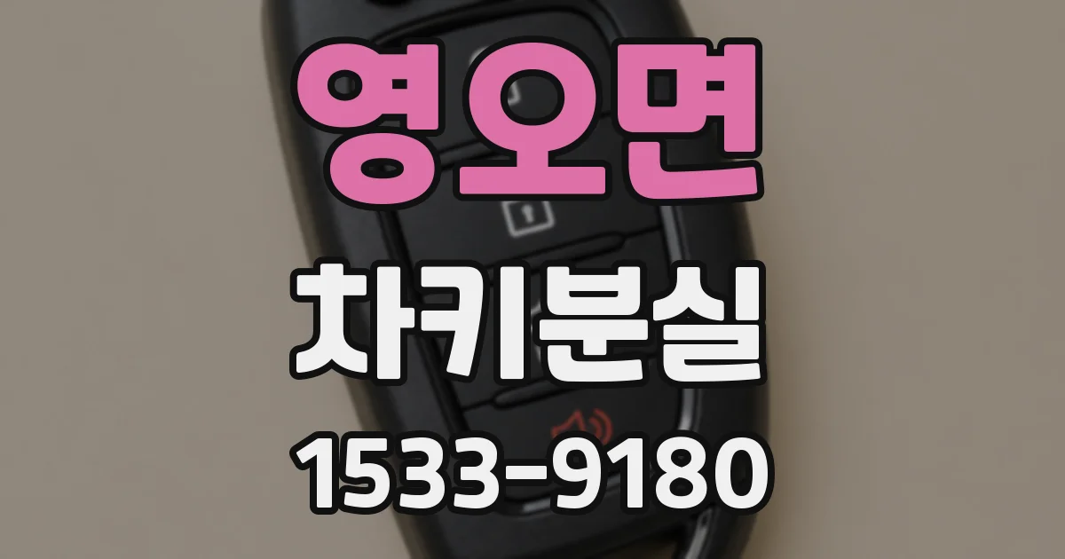 영오면 차키분실