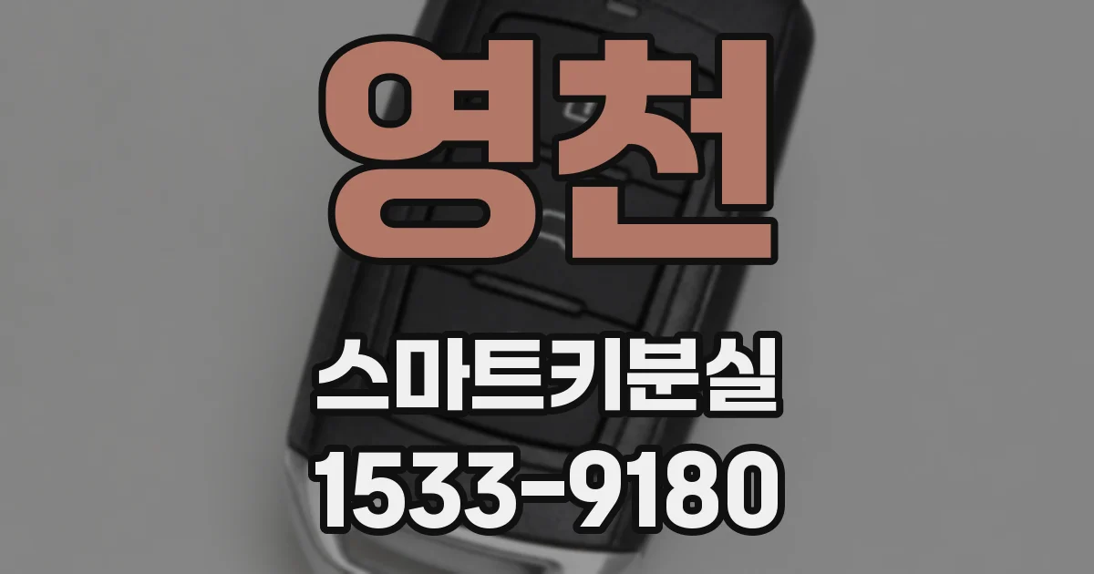 영천 스마트키분실