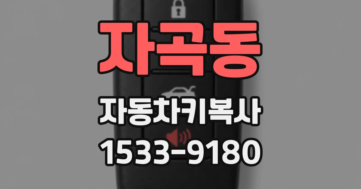 자곡동 자동차키복사