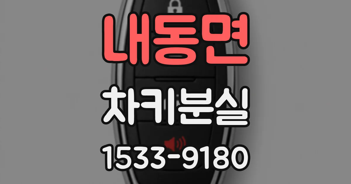 내동면 차키분실