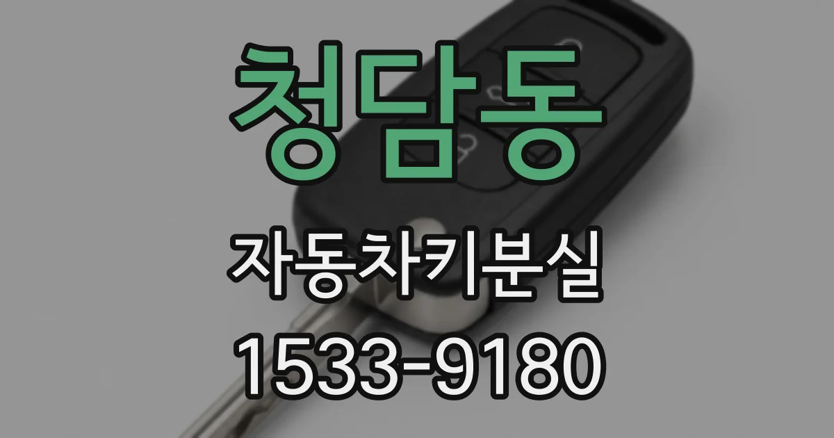 청담동 자동차키분실