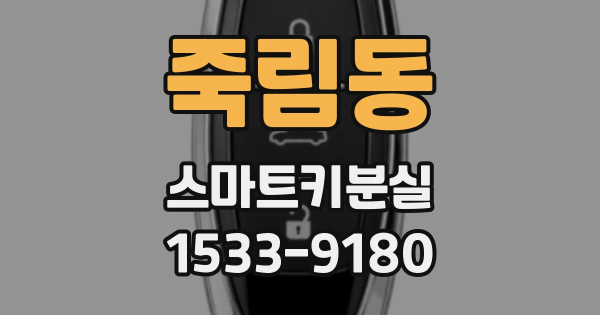 죽림동 스마트키분실