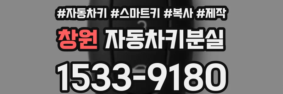 창원 자동차키분실
