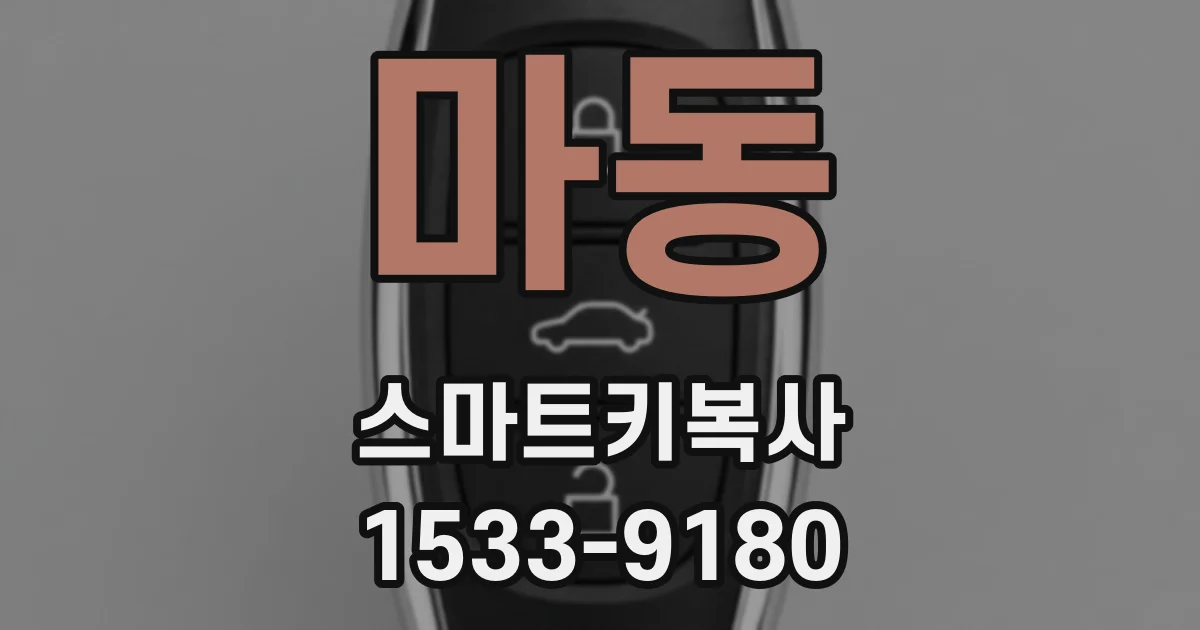 마동 스마트키복사