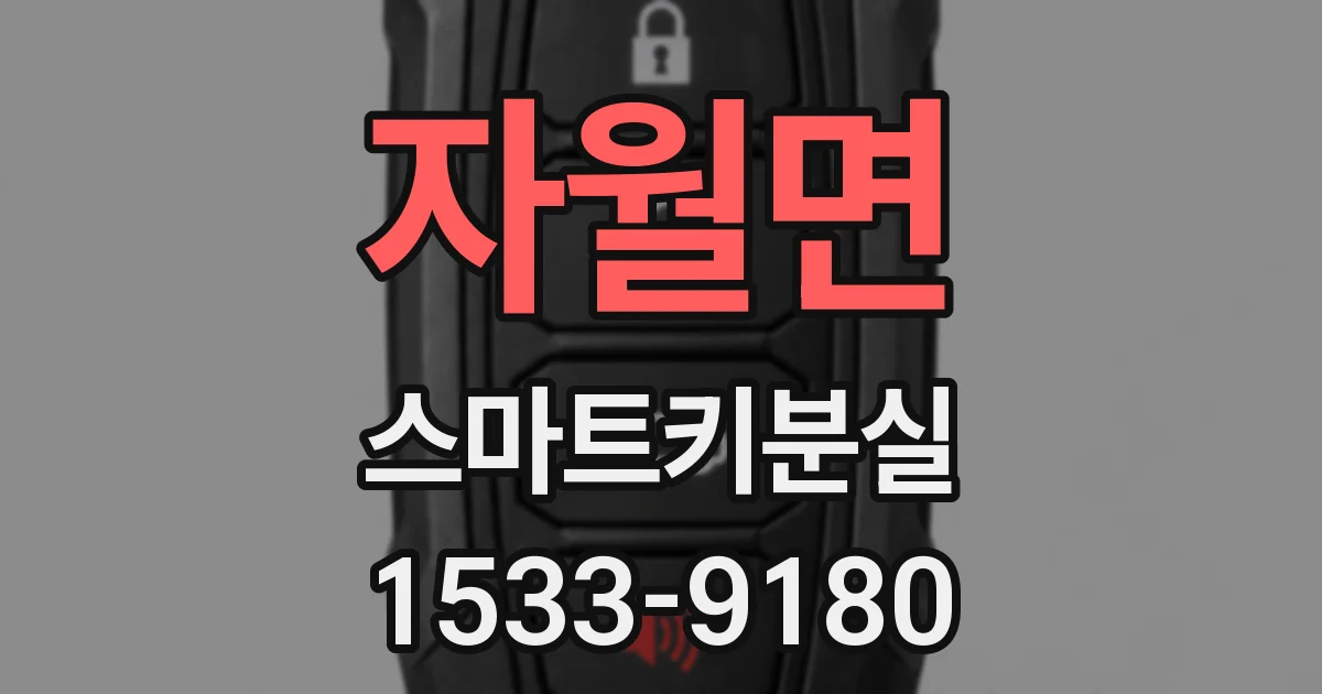 자월면 스마트키분실