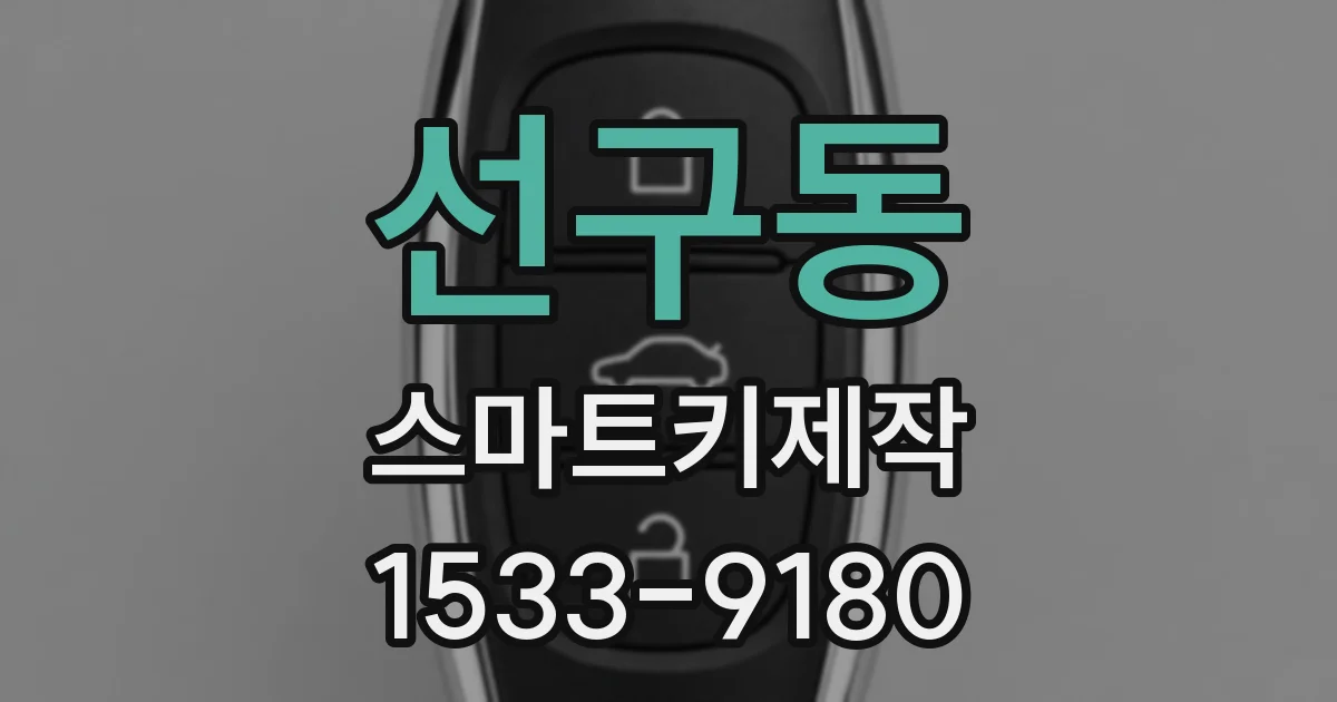 선구동 스마트키제작
