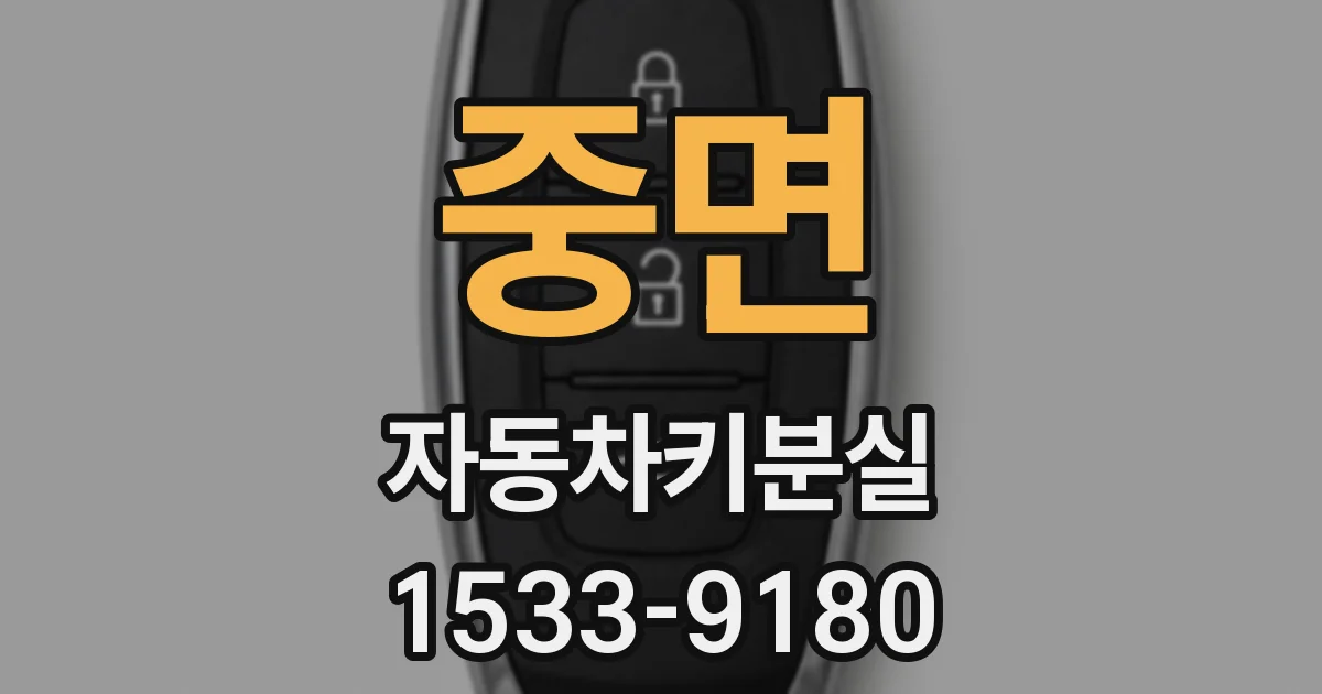 중면 자동차키분실