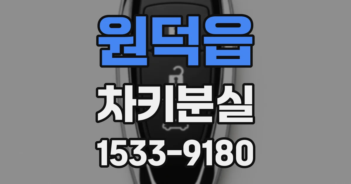 원덕읍 차키분실
