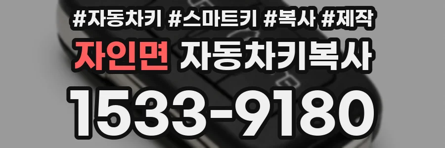 자인면 자동차키복사