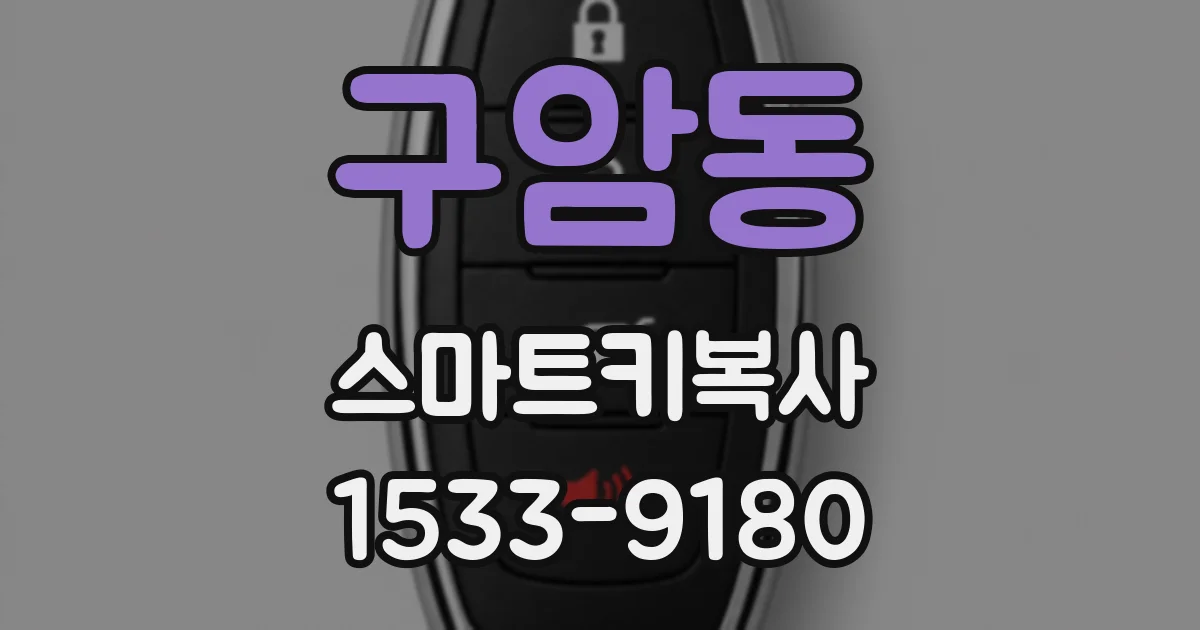 구암동 스마트키복사