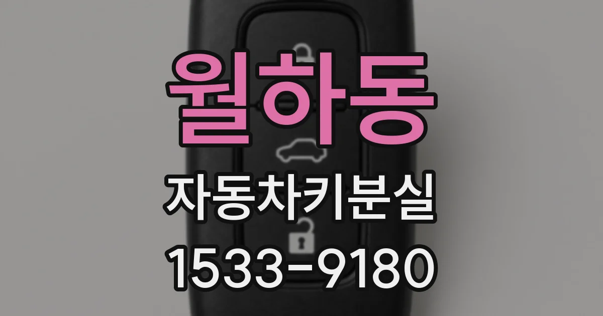 월하동 자동차키분실