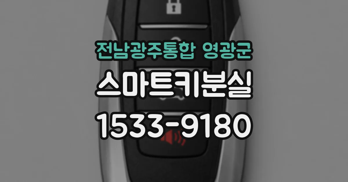 전남광주통합 영광군 스마트키분실